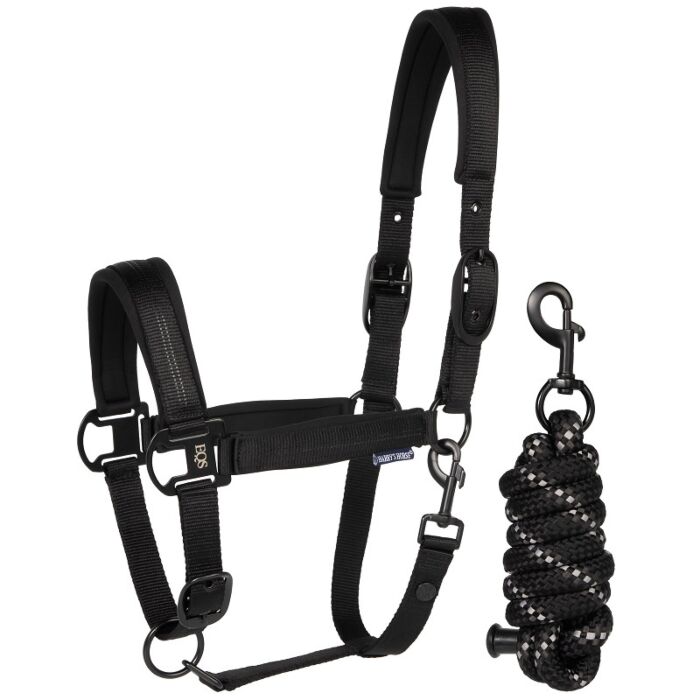 Halfter-Set Harry's Horse Black Edition Zwart Cob Halfter-Set Harry's Horse Black Edition Zwart Cob