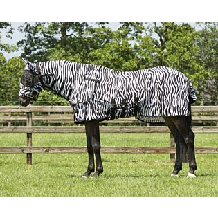 Fliegendecke inklusive Fliegenmaske QHP Zebra 205