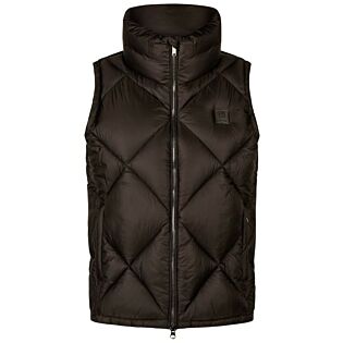 Körperwarmer Eskadron Heritage Quilt Waistcoat Black Truffle