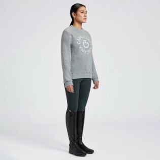 Pullover Cavalleria Toscana Fleece Crew Grau