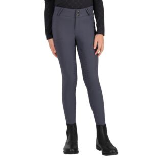 Reithose QHP Livora Junior fullgriff Iron Grey