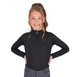 Trainiershirt QHP Livora Junior Schwarz