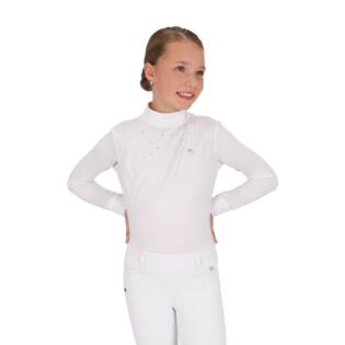 Turniershirt QHPAmilara Junior Wei&szlig;