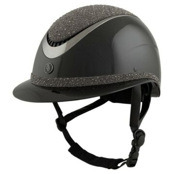 Reithelme BR Theta Plus Dazzling Zwart/Gunmetal