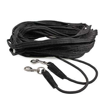 Longierleine QHP Dubbel Schwarz