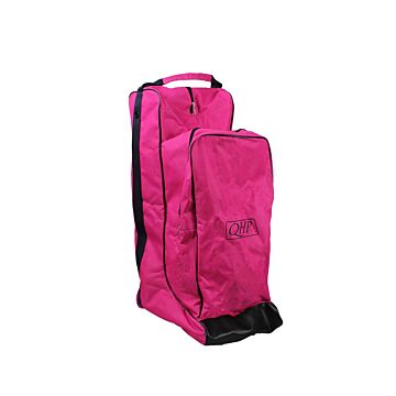 Kombination Reitstiefel & Cap Tasche QHP Fuchsie/blau