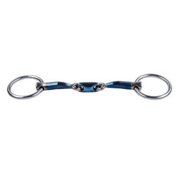 Unterlegtrense Trust Equestrian Sweet Iron Elliptisch Doppelt Gebrochen Blau 13.5 cm Unterlegtrense Trust Equestrian Sweet Iron Elliptisch Doppelt Gebrochen Blau 13.5 cm