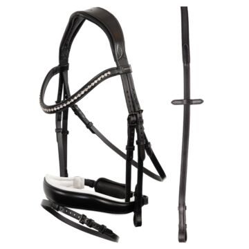 Trense Anky Pullback Zwart/Wit Full
