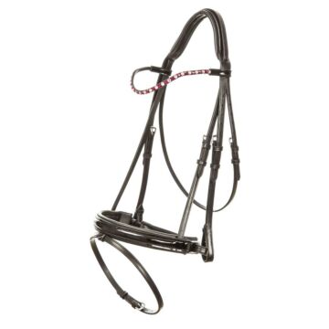 Trensenzäume Imperial Riding Di Layla Black lack-Rose Full