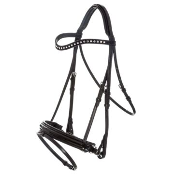 Trensenzäume Imperial Riding Di Layla Black lack-Crystal Full
