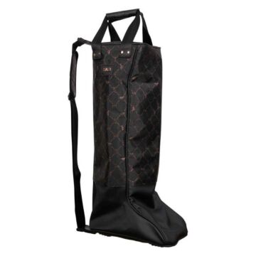 Reitstiefeltasche HV Polo Welmoed Shine Black-Rose gold