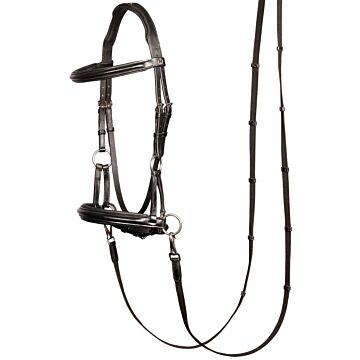 Trensenzäume Harry's Horse Bitloos Sidepull schwarz Cob