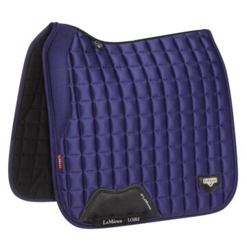 Schabracke LeMieux Loire Memory Satin Dressage Square Ink Blue blau L