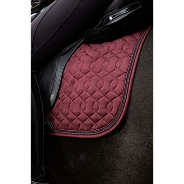 Schabracke dressur LeMieux Crystal Suede Burgundy L