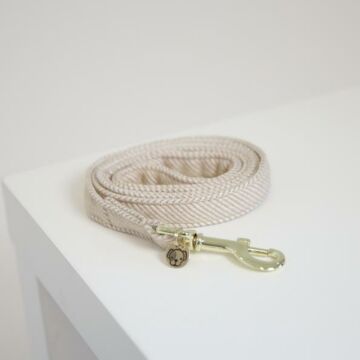 Hundeleine Kentucky Wool grau 120 cm