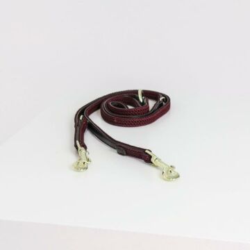 Hundeleine Kentucky Plaited Nylon rot 2 Meter