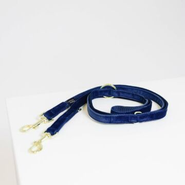Hundeleine Kentucky Velvet blau 2 Meter