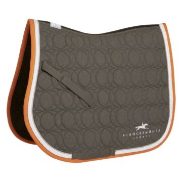 Schabracke veelzijdig Schockemöhle Air Cool Pad II Grey-Melange-Orange Full