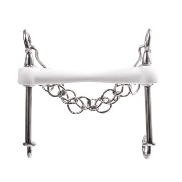Weymouth Kandarengebiss Trust Equestrian Inno Sense Flexi Soft 15 mm Weiß 12.5 cm