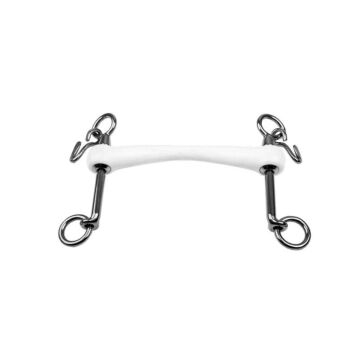 Weymouth Kandarengebiss Trust Equestrian Inno Sense Flexi Soft 15 mm Weiß 12.5 cm
