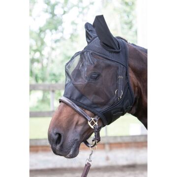 Fliegenmaske Harry's Horse Flyshield schwarz M