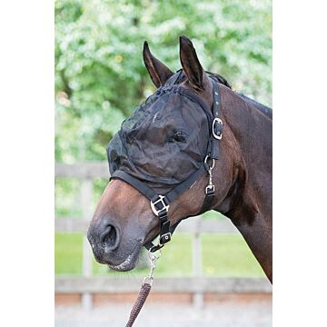 Fliegemaske halster Harry's Horse Black Cob