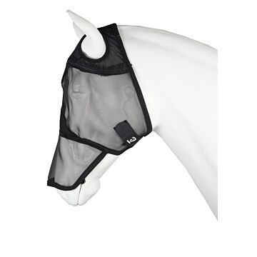 Fliegemaske Horka UV Bescherming met neus Schwarz Pony