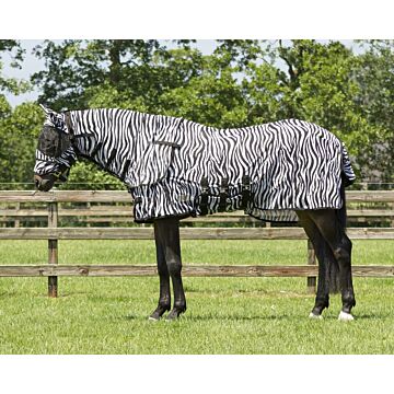 Fliegendecke inklusive Fliegenmaske QHP Zebra 175