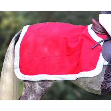 Ausreitdecke QHP Christmas Red L