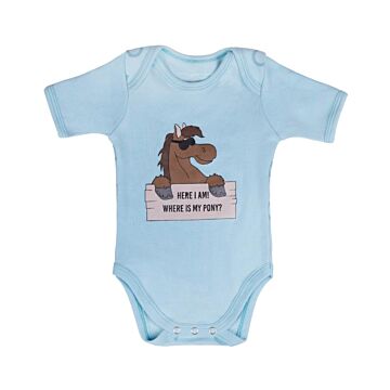 Romper QHP Bobby Baby Blau 56