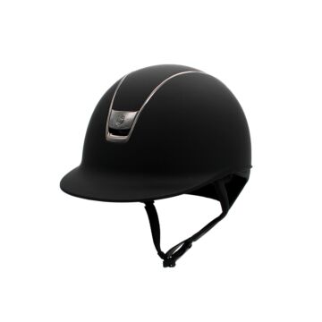 Reithelm Samshield Shadowmatt V2 Schwarz – Chrome Black Blason & Trim – Größe S