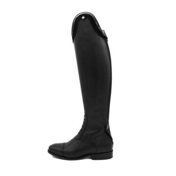 Reitstiefel DeNiro Volta Brushed Black mit G9 Rondine Patent 37 MC XXS