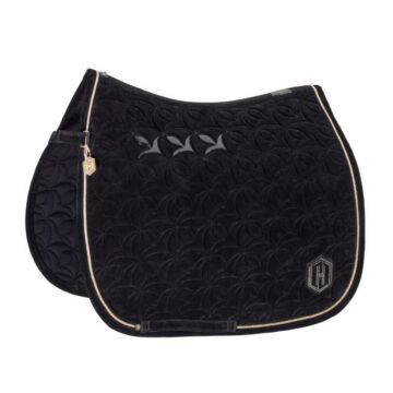 Schabracke dressur Eskadron Heritage Velour Emblem Black Full