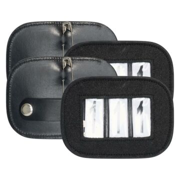 Turniernummer Imperial Riding Glitter vierkant Black