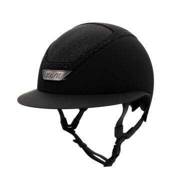Reithelm KASK Star Lady Pure Shine Black/Black/Graphite SW Passage – Größe 58