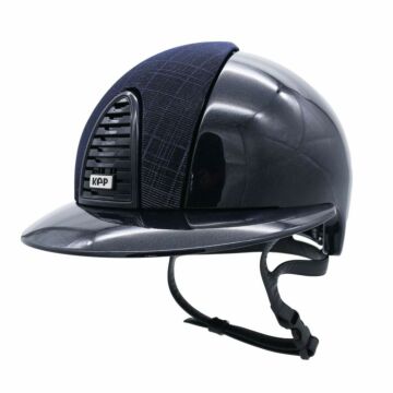 Reithelm KEP Italia Cromo 2.0 Polo Diamond Blau – Galassia Dark Blue Front – Größe M