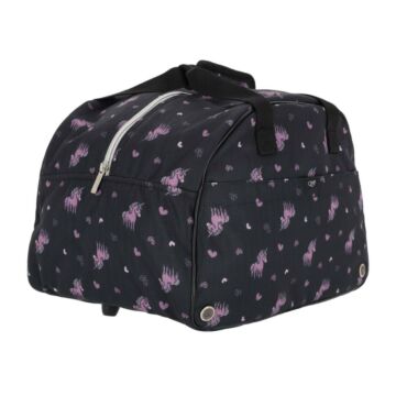 Reithelme tasche QHP Lize Black/Violet