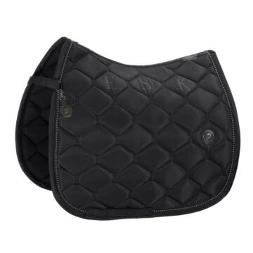 Schabracke dressur Eskadron Platinum Highgloss Pearls Black Full