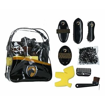 Grooming set Excellent Horse Junior Black