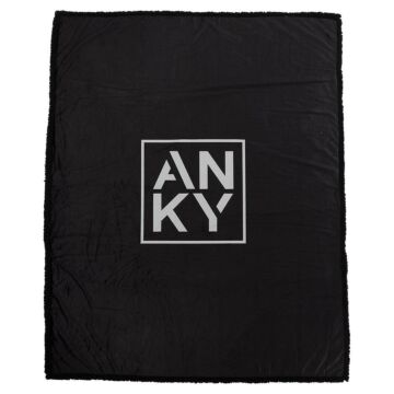 Decke Anky Fleece Schwarz