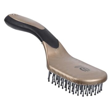 Mähnen- und Schweifbürste Imperial Riding Boomerang Dark Taupe Metallic