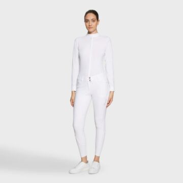 Reithose Samshield Delice kniegriff White