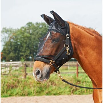 Fliegenmaske Busse Fly guard plus schwarz