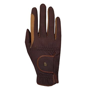 Reithandschuhe Roeckl Malta Roeck-Grip zweifarbig Mokka/Karamell