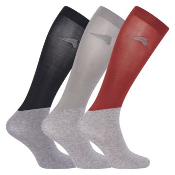 Reitsocke Euro-Star Gina Schwarz/Grau/Pomegranate Reitsocke Euro-Star Gina Schwarz/Grau/Pomegranate