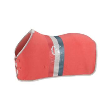 Abschwitzdecke Eskadron Fleece Stripe Coral blossom