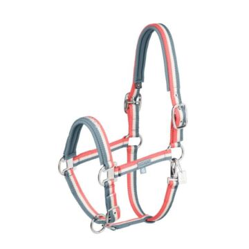 Halfter Eskadron Double Pin Steel blue-Greige-Coral blossom