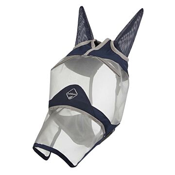 Fliegenhaube mit Ohren LeMieux Armour Shield Pro Fly Mask- Full Nose & Ears blau/grau