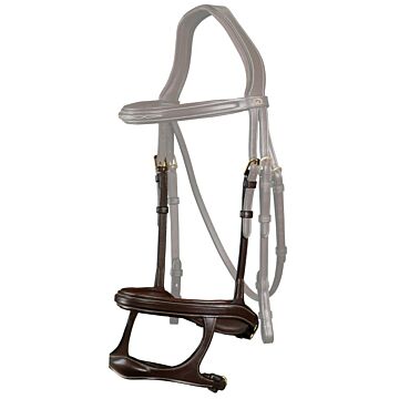 Hoofdstel bevestiging Dy'on Dc. Double Bridle Attachment bruin
