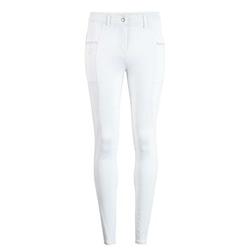 Reithose Montar Junior Crystal Fullgriff weiß